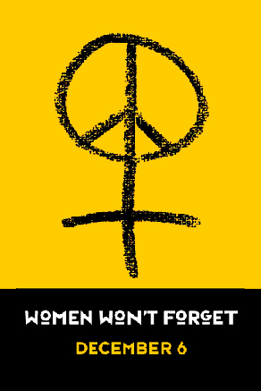 Women Won't Forget December 6th Vigil Toronto Ontario Canada